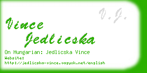 vince jedlicska business card